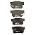 Pastilha De Freio Traseira Honda New Civic 1.8 Todos 12/ Civic 01/ Accord 89/98 Prelude 92/ Hyundai Accente Todos 94/ Jurid - Imagem 3