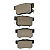 Pastilha De Freio Traseira Honda New Civic 1.8 Todos 12/ Civic 01/ Accord 89/98 Prelude 92/ Hyundai Accente Todos 94/ Jurid - Imagem 2