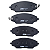 Pastilha De Freio Dianteira Chevrolet Cobalt 1.4/1.8 Com ABS 12/16 Sonic Lt/Ltz 1.6 12/Spin 1.8 12/17 Jurid - Imagem 1
