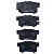 Pastilha De Freio Traseira Honda Civic New Sedan 2.0 16v 07/ Crv 2.0 16v 03/ Accord 02/ Lonaflex - Imagem 1