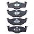 Pastilha De Freio Dianteira Volkswagen Gol/Voyage Todos G5 Polo 1.0 02/ Fox 1.0 Aro 13 03/ Golf 95/98 Polo 1.0 02/ - Imagem 1