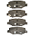 Pastilha De Freio Traseira Jeep Wrangler 2.8 07/ 3.8 V6 07/ Chrysler Cherokee 3.7 V6 08/ Frasle - Imagem 1