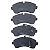 Pastilha De Freio Dianteira Mercedes Benz Sprinter Nova 311/415/415 12/ 314/416/516 2.2 20/ Com Sensor - Imagem 1