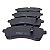 Pastilha De Freio Dianteira Mercedes Benz Sprinter Nova 311/415/415 12/ 314/416/516 2.2 20/ Com Sensor - Imagem 2