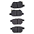 Pastilha De Freio Traseira Toyota Corolla 2.0 12/ Prius 13/ Jac T40 1.5 18/ 1.6 19/ T5 1.5 16/ Lifan 530 Talent 1.5 15/ Frasle - Imagem 4