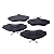 Pastilha De Freio Dianteira Chevrolet Blazer 05/09 S10 95/11 Ecopads - Imagem 2