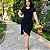 Vestido Com Saia Transpassada  Estilo Envelope Moda Evangélica - Imagem 1