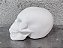 Cranio 9x6cm Gesso Cru - Imagem 2