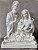 Busto Sagrada Familia 30cm Gesso Cru - Imagem 1