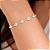 Pulseira de Corações em Zircônia Cristal Banhada a Prata – Delicada e Brilhante - Imagem 2