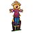 Totem Espantalho Masculino p Festa Junina Tamanho 1 M e meio - Imagem 1