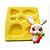 Moldes de Silicone Coelho e Cenoura 9cm Páscoa Cód 669/BLSTA - Imagem 1