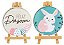 Kit Mini Cavaletes Feliz Páscoa 10,5x14,5cm Cód. PC0019/MDF - Imagem 1