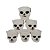 Mini Balde de Halloween Caveira com 6 un. - Silver - Imagem 1
