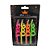 Vela Espiral Achatado Neon com 4 unidades - Silver - Imagem 1