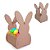 Cesta em MDF Coelho de Páscoa Pequena - Grintoy - Imagem 1