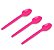 Colher Descartável Pink p/ Sobremesa com 50 un. - Kaixote - Imagem 1