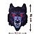 Painel Horripilante Halloween Cara Lobo 7080/57 UNID. - Kaixote - Imagem 2