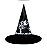 Chapéu de Bruxa Black 01 Un - Imagem 1