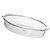 Travessa Oval de Acrílico Cristal 33x22 cm -Três Triângulos - Imagem 1