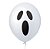 Balão Fantasma Branco 11 Polegadas c/ 25 unid. - Happy Day - Imagem 1