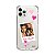 Capinha personalizada com foto e corações rosas - Imagem 1