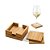 93967 - Kit com 4 unidades Porta Copos de Bambu Personalizado Família - Imagem 4
