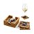 93967 - Kit com 4 unidades Porta Copos de Bambu Personalizado Família - Imagem 1