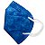 Máscara Pff2 / N95 / Kn95 Adulto Azul - Pacote 10 Unidades - Imagem 1
