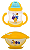 Kit Bowl Com Tampa E Talher E Copo Bolofofos - Zoop Toys - Imagem 2