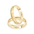 Par de alianças Versalle 4mm de casamento ouro 18k - Imagem 2