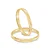 Par de alianças Cleo 3mm de casamento ouro 18k - Imagem 2