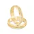 Par de alianças Clarisse 5mm de casamento ouro 18k - Imagem 2