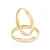 Par de alianças Layla 3mm de casamento ouro 18k - Imagem 2