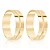 Par de alianças Gevena 6mm de casamento ouro 18k - Imagem 1