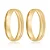 Par de alianças Athens 4mm de casamento ouro 18k - Imagem 1