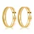 Par de alianças Lisboa 4mm de casamento ouro 18k - Imagem 1