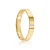 Par de alianças Cecily 4mm de casamento ouro 18k - Imagem 4
