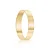 Par de alianças Elora 4mm de casamento ouro 18k - Imagem 3