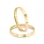 Par de alianças Lily 2mm de casamento ouro 18k - Imagem 2