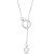 Colar Feminino Gravatinha Ponto de Luz - PRATA 925 - Imagem 1