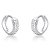 Brinco Feminino Argola Cravejada 2 Fileiras - Prata 925 - Imagem 1