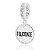 Berloque de pulseira pandora Medalha Felicidade - Prata 925 - Imagem 1