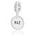 Berloque de pulseira pandora Medalha Paz - Prata 925 - Imagem 1