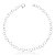 Pulseira feminina Corrente Coração - PRATA 925 - Imagem 1