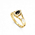 Anel Formatura Feminino Aro Duplo Gota - Ouro 18K - Imagem 5