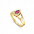 Anel Formatura Feminino Aro Duplo Gota - Ouro 18K - Imagem 6