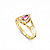 Anel Formatura Feminino Aro Duplo Gota - Ouro 18K - Imagem 8