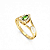 Anel Formatura Feminino Aro Duplo Gota - Ouro 18K - Imagem 9