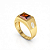 Anel de Formatura Masculino zircônia Baguete - OURO 18K - Imagem 5